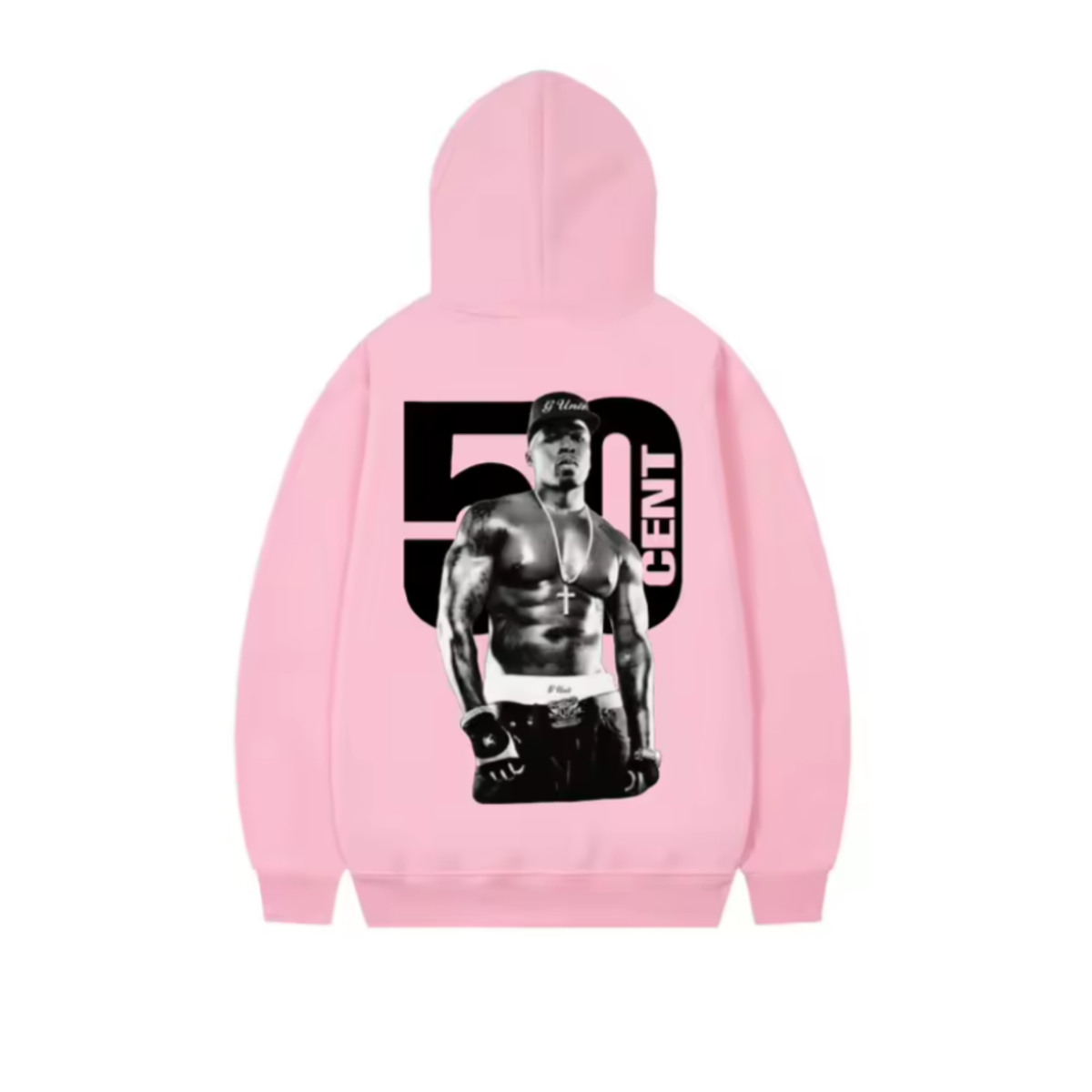 50Cent Hoodie Pink