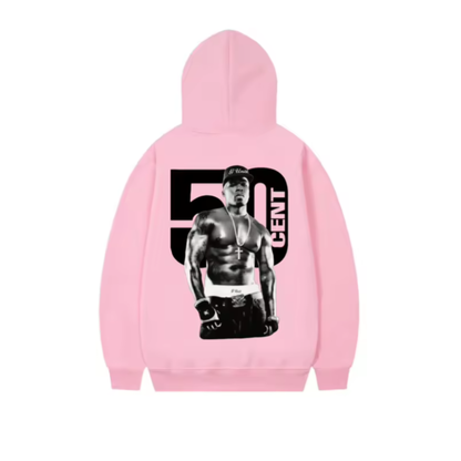 50Cent Hoodie Pink